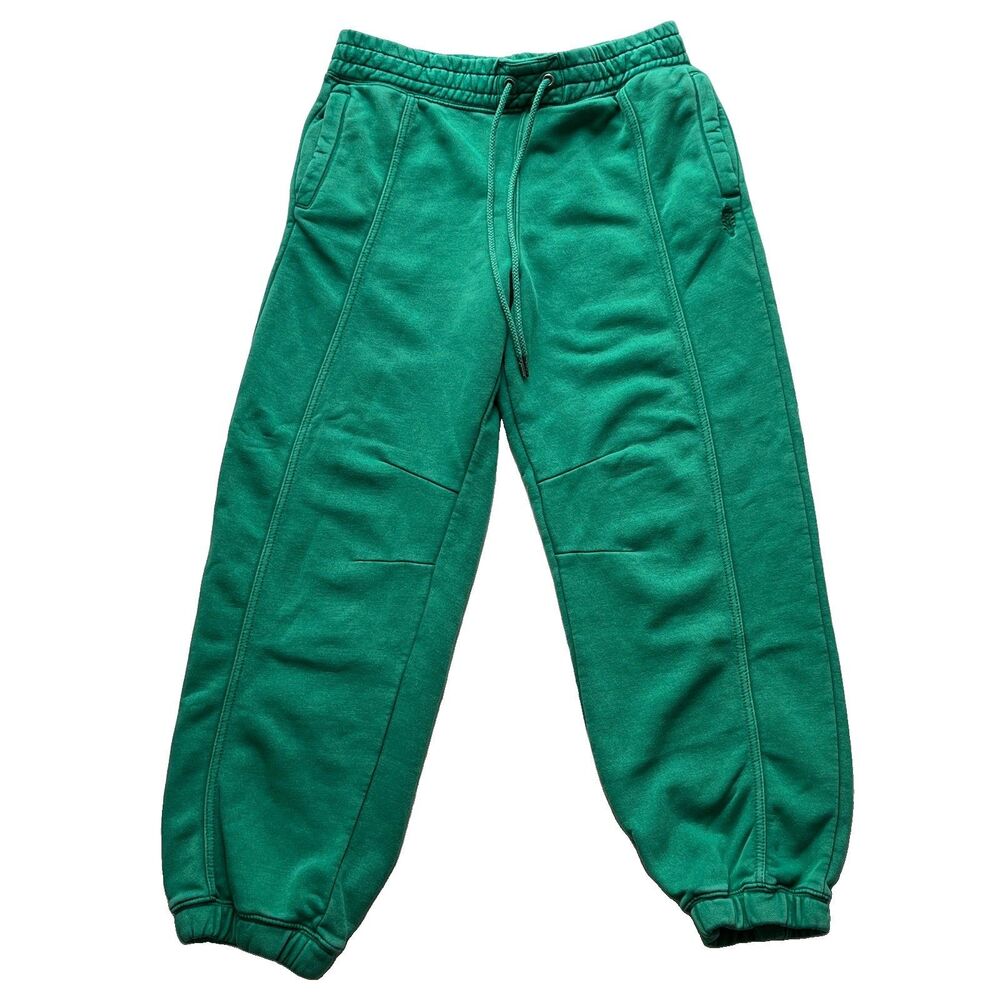 FP Movement Free People Sweatpants Green M Relaxed Barrel Leg Pleated Joggers
